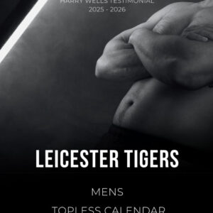 Leicester Tigers Mens Topless Calendar – 2026