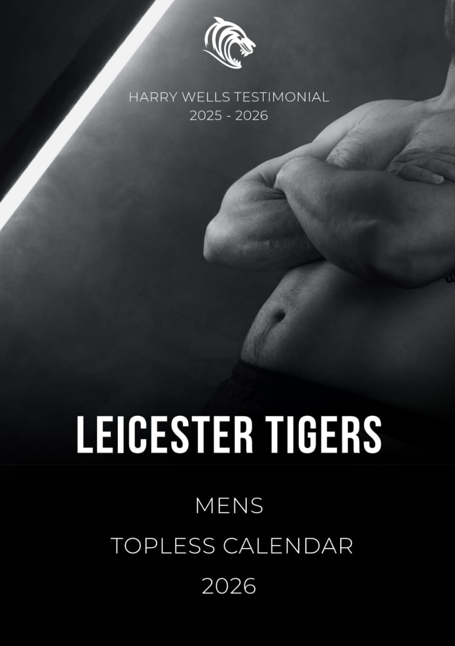 Leicester Tigers Mens Topless Calendar – 2026